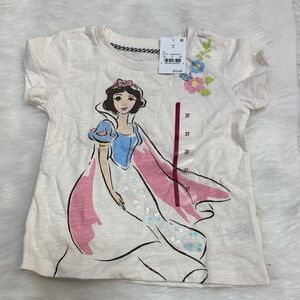 Disney Snow White Floral Tee - Pink, Blue, Cream